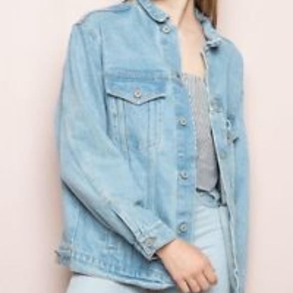 brandy melville oversized denim jacket